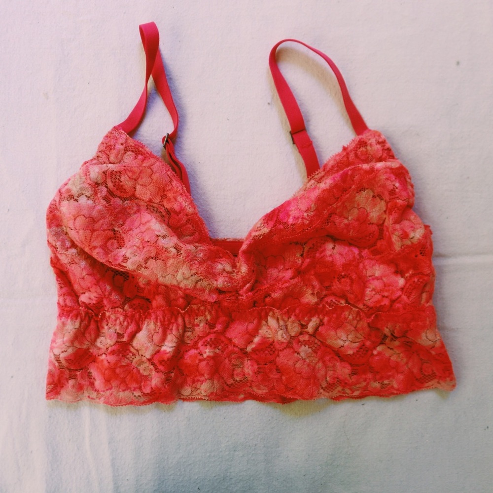 🦋 Xhilaration Hot Pink Lace Summer Bralette